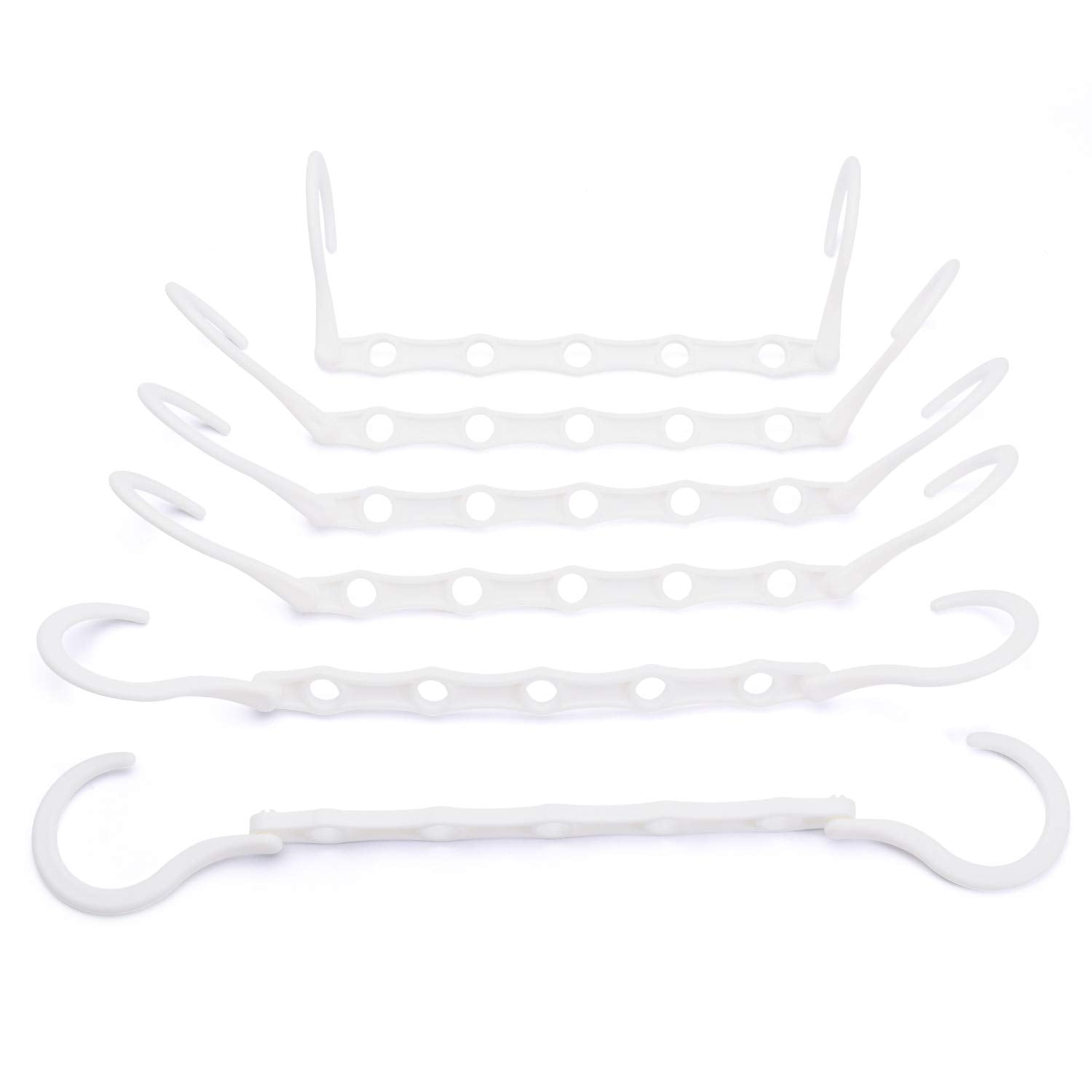 House Day Closet Organizers And Storage, Space Saving Hangers White, Closet Organizer Space Saver 80%, Sturdy Plastic Magic Hang