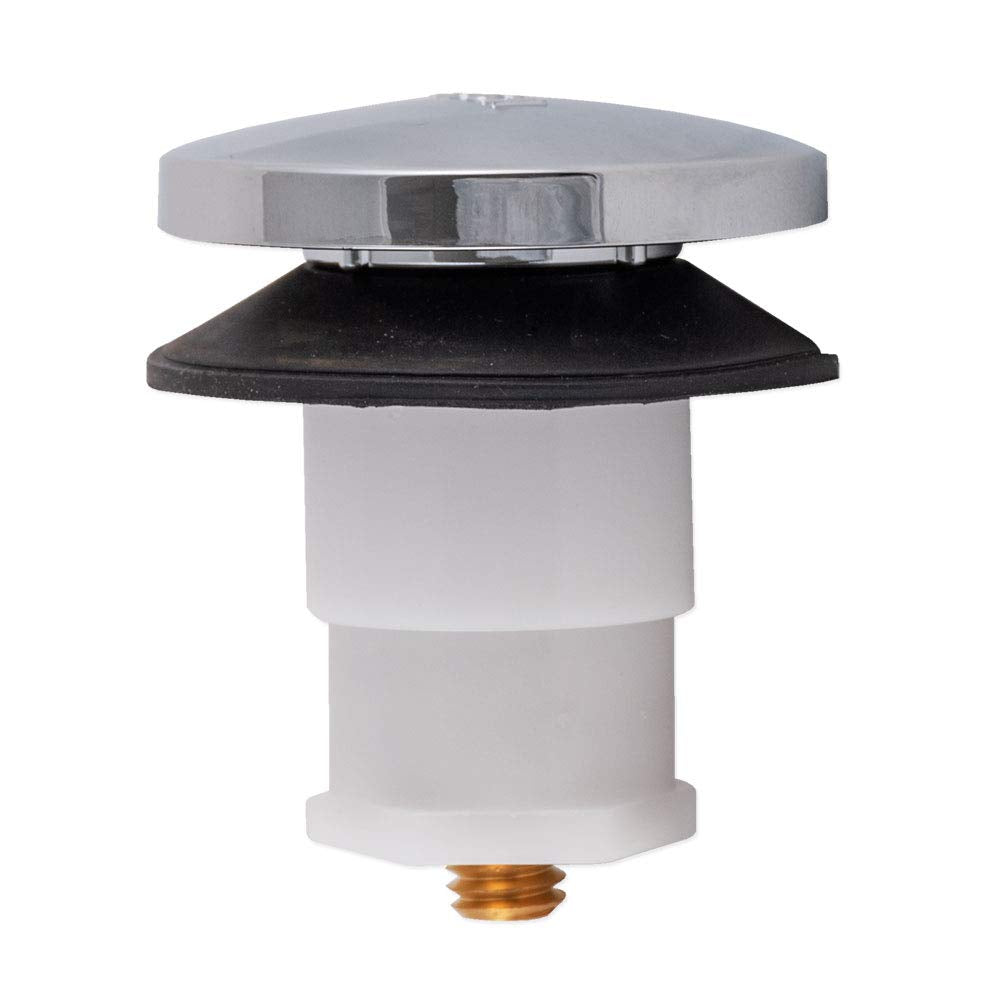 Ez-Flo Abs Tip-Toe Drain Stopper With Rubber Seal, 3/8 Inch Thread, Chrome Plated, 35229