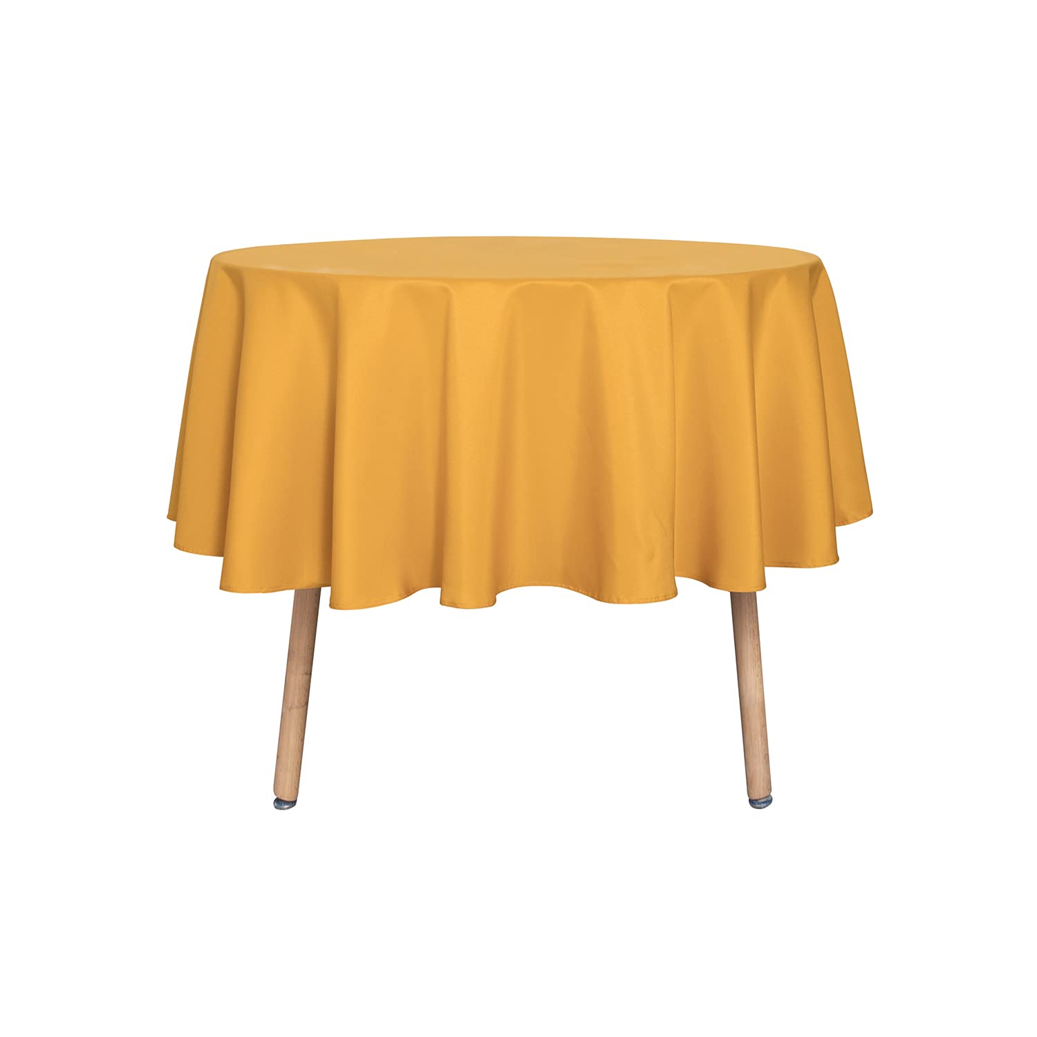 Sancua Round Tablecloth - 48 Inch - Water Resistant Spill Proof Washable Polyester Table Cloth Decorative Fabric Table Cover For