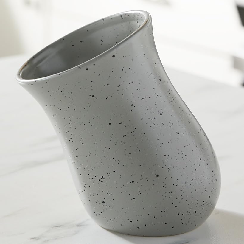 Tilted Utensil Crocks  Gray
