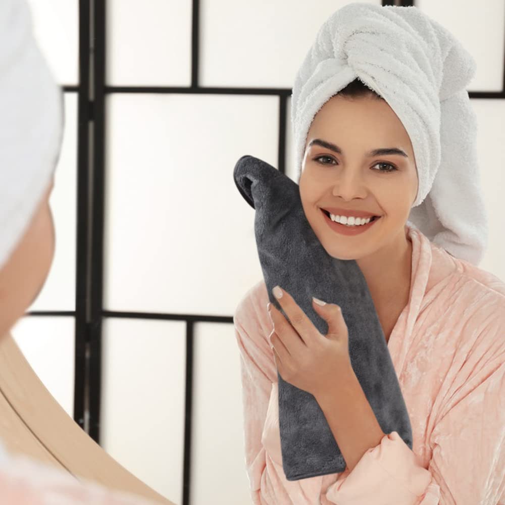 Sinland Bathroom Hand Towels, 16 X 30 Inch, Super Soft And Absorbent Microfiber Washcloth Face Towels For Bathroom, Kitchen, Spa