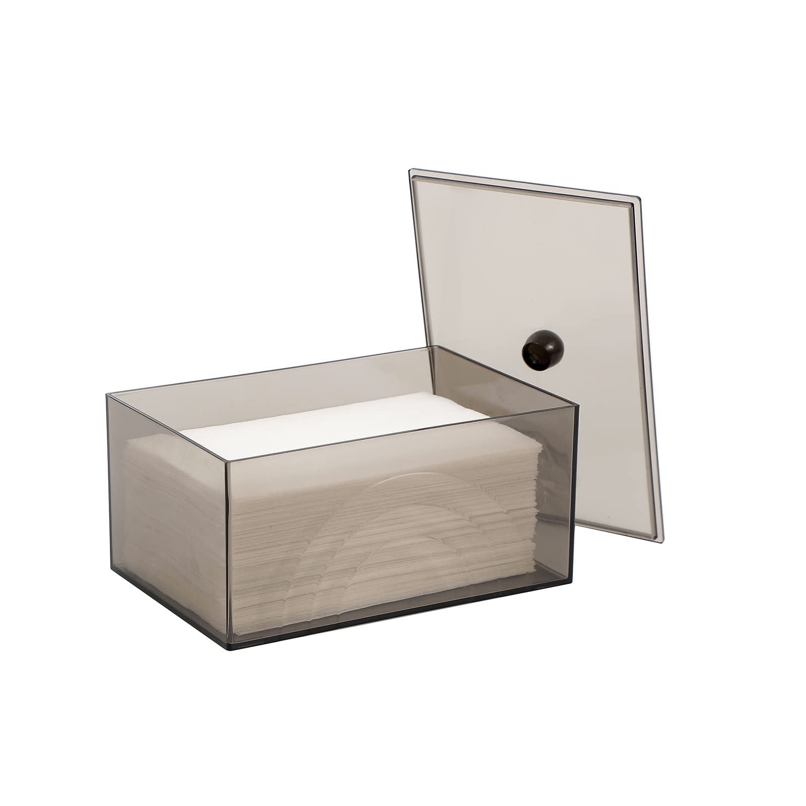 Zoocatia Laundry Dryer Sheet Holder Clear Detergent Pods Container Dryer Balls Dispenser With Lid, Acrylic Plastic Storage Box F