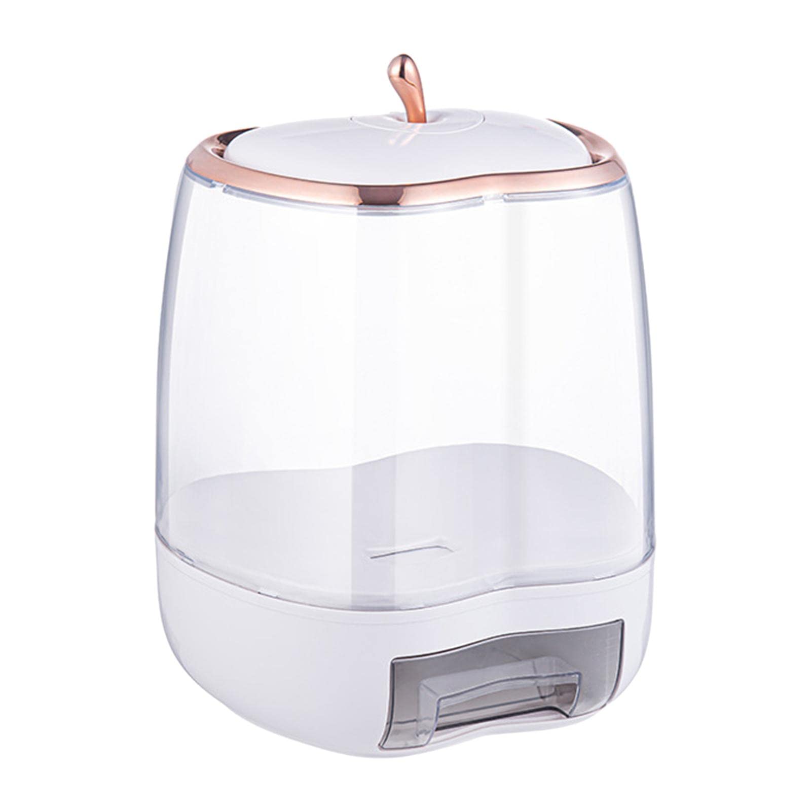 Zoomella Multipurpose Cereal Dispenser Food Container Sealed Lid For Grain Nuts Rice White|Food Storage Containers|Home & Garden