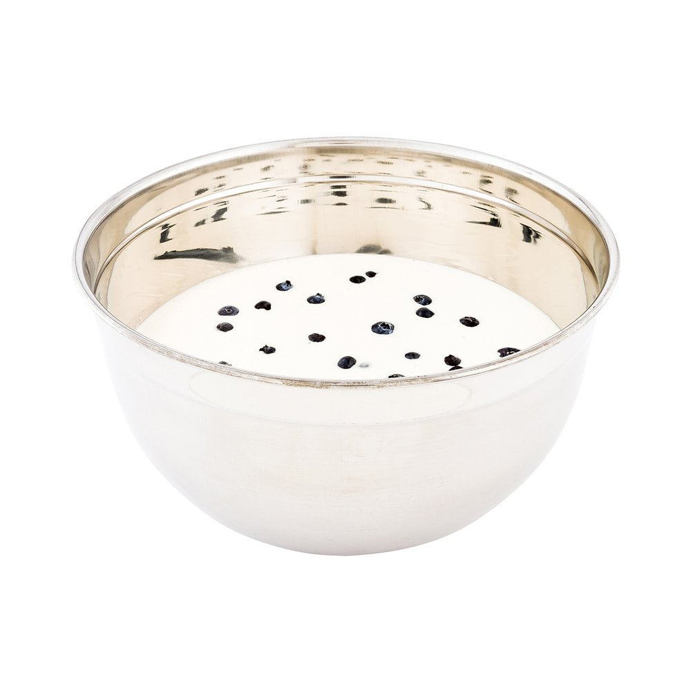 Restaurantware Met Lux 6 Quart Metal Mixing Bowls 1 German Deep Flour Bowl - Corrosion-Resistant Dishwasher-Safe Stainless Steel