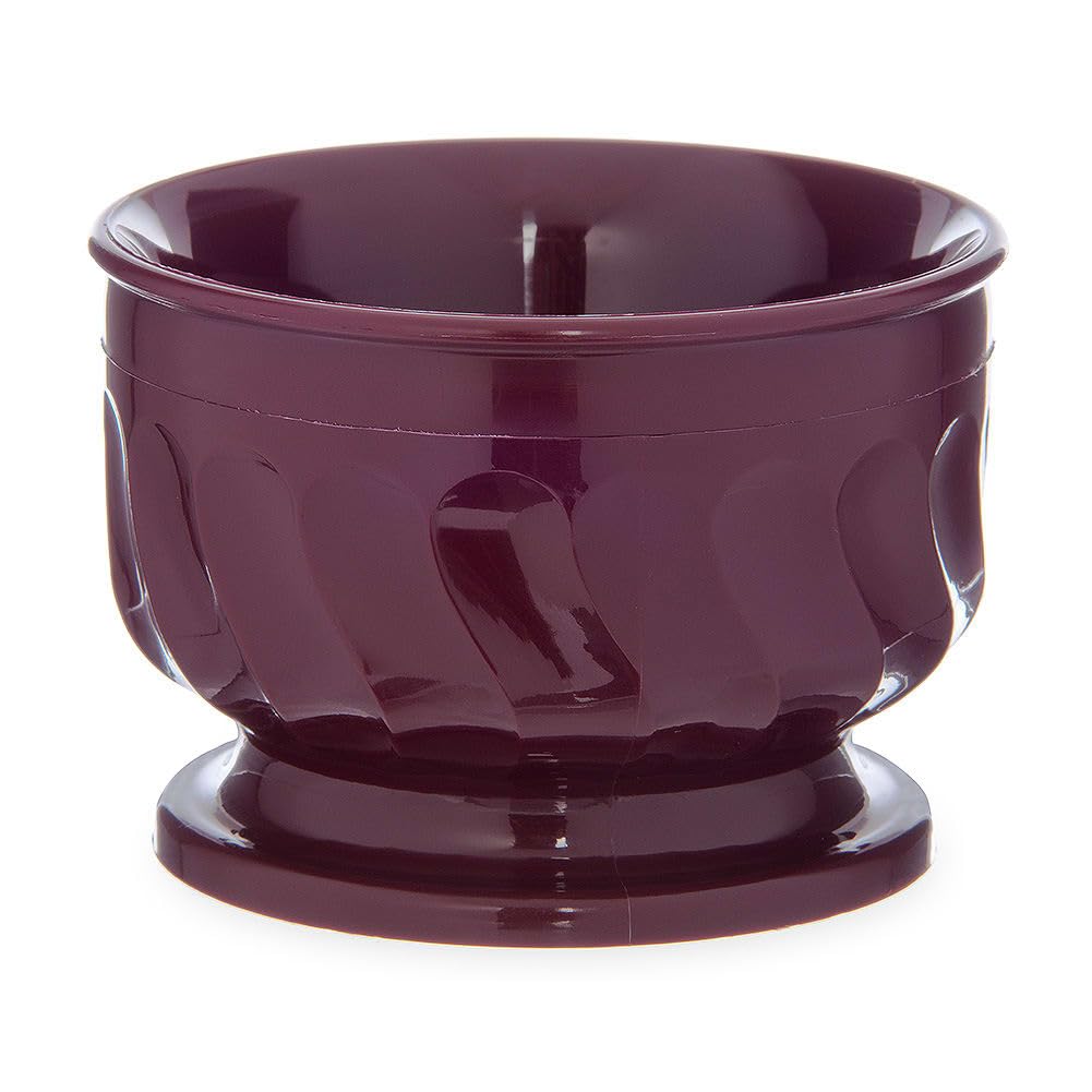 DINEX DX320061 Turnbury Urethane Foam Insulated Pedestal Base Bowl, 3-1/2 Diameter x 2-3/8 Height, 5oz Capacity, Cranberry (Case