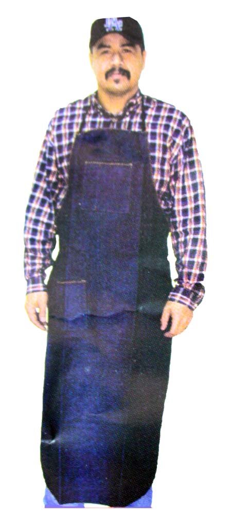 Dab 25'' X 34'' (63.5 X 86.4 Cm) Denim Apron With 2 Pockets | 23.5'' (59.7 Cm) W X 32'' (81.3 Cm) L | Robust Construction | Ergo