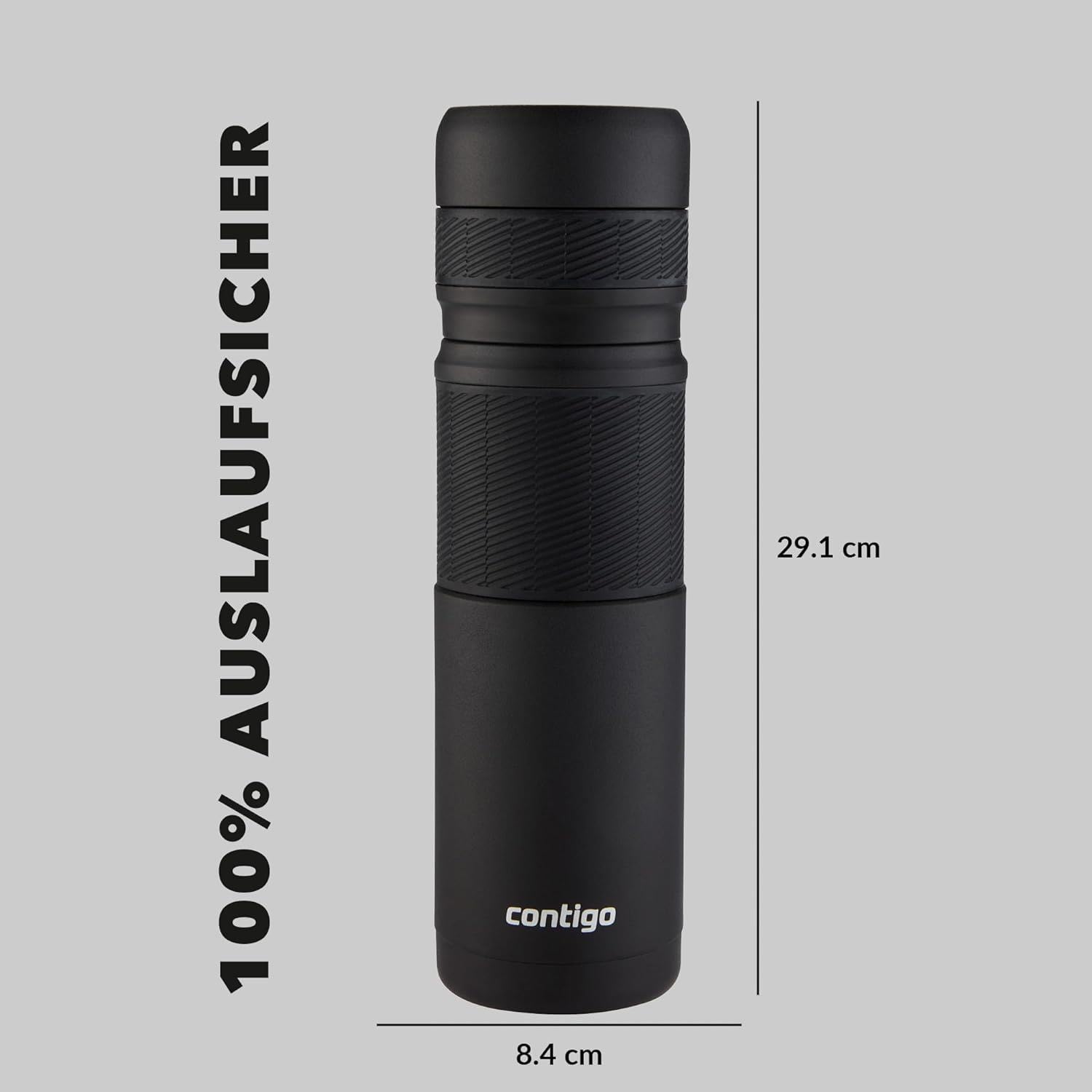 Contigo Thermal Bottle Thermalock  Vacuum Insulated Travel Flask  Thermos Flask for Hot Drinks  30h hot  45h cold  Leakproof Coffee Tea Bottle  Stainless Steel Travel Mug