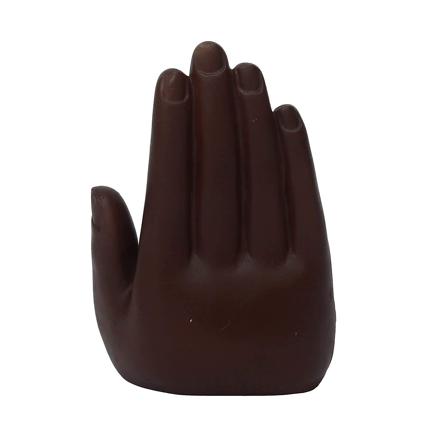 Craftomanic Polyresin Palm Ganesh Idol / Ganesha On Hand Statue / Ganpati Showpiece For Feng Shui Or Vastu Figurine Home Decor (