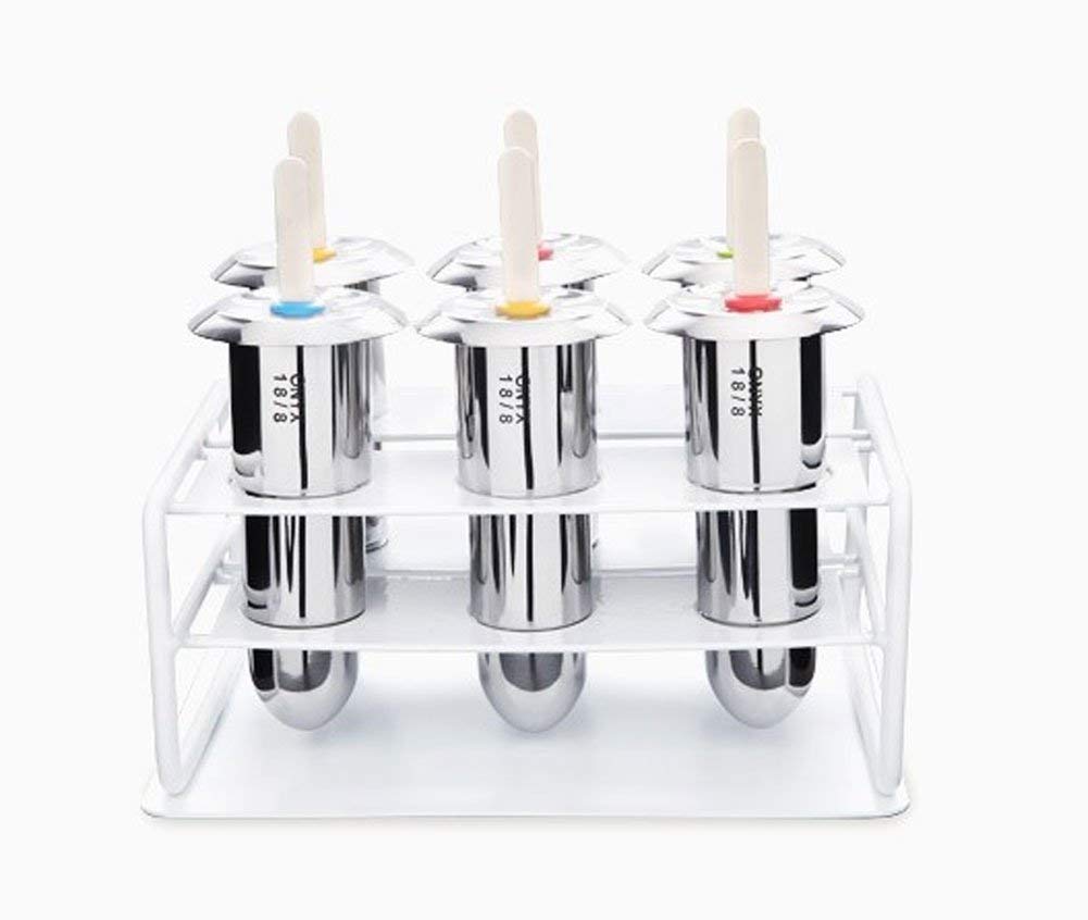 Onyx 18/8 Stainless Steel Popsicle Mold, Set Of 6