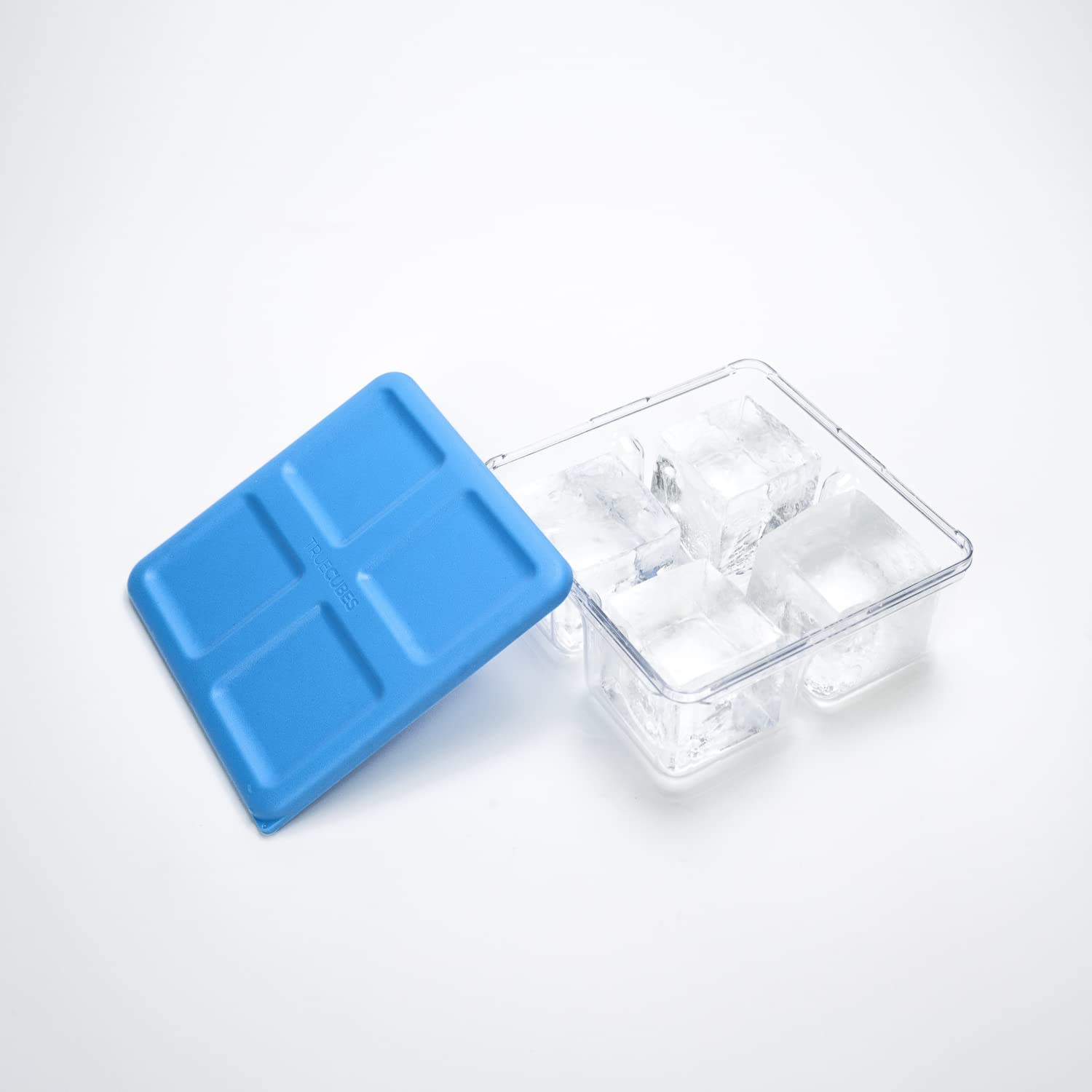 True Cubes Premium Ice Cube Storage Tray With Lid - Stackeable, Easy-Release, Polyesterne Ice Cube Mold For Freezer