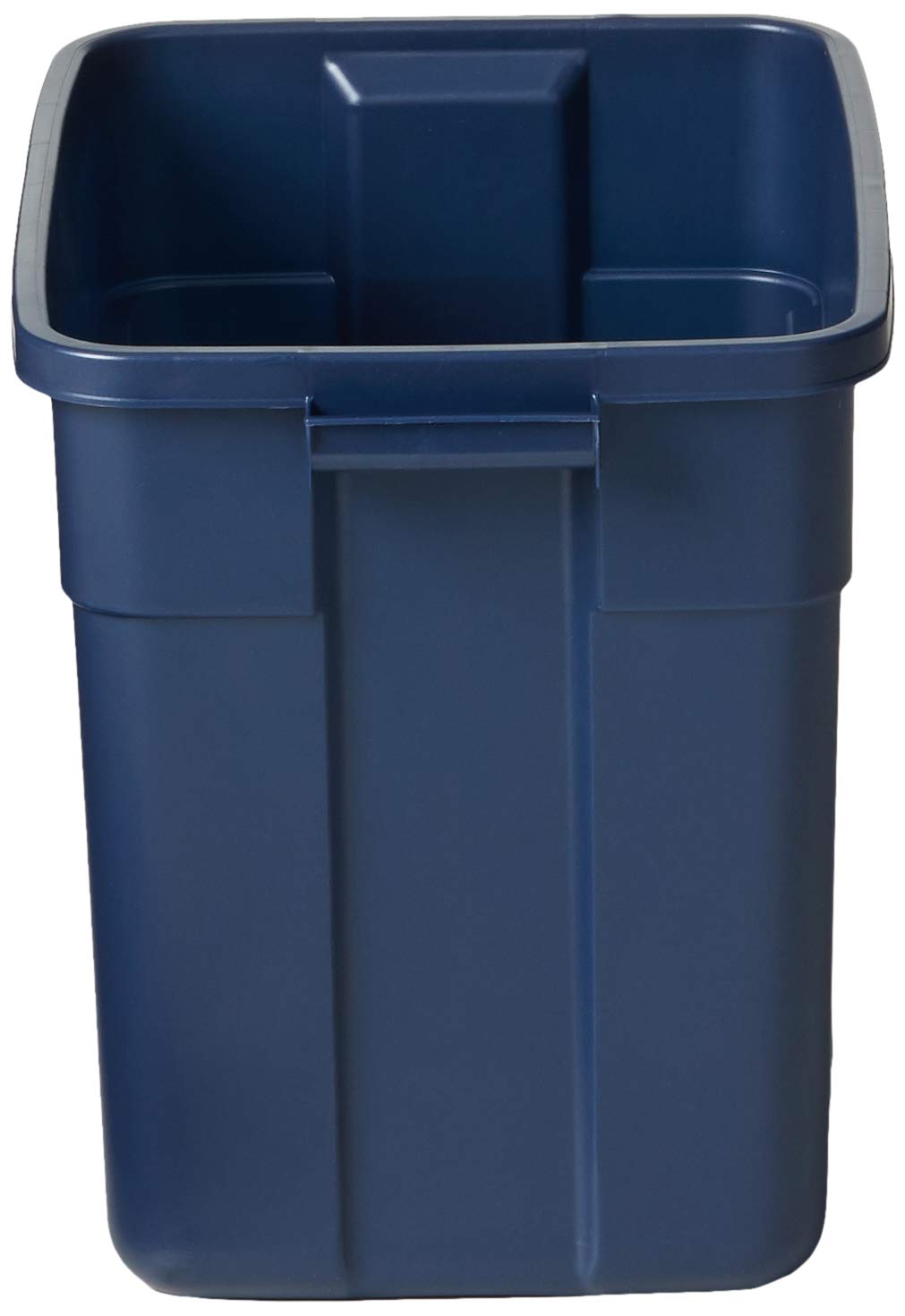 Rubbermaid Roughneck 18 Gallon Rugged Stackable Storage Tote With Lid And Handles For Home Usage, Dark Indigo Metallic, 6 Pack