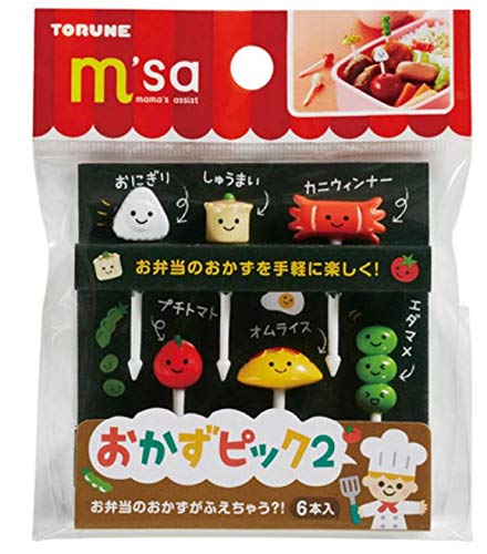 Torune Food Picks Bento Lunch Accessories Japanese Side Dish Picks 6 Pcs