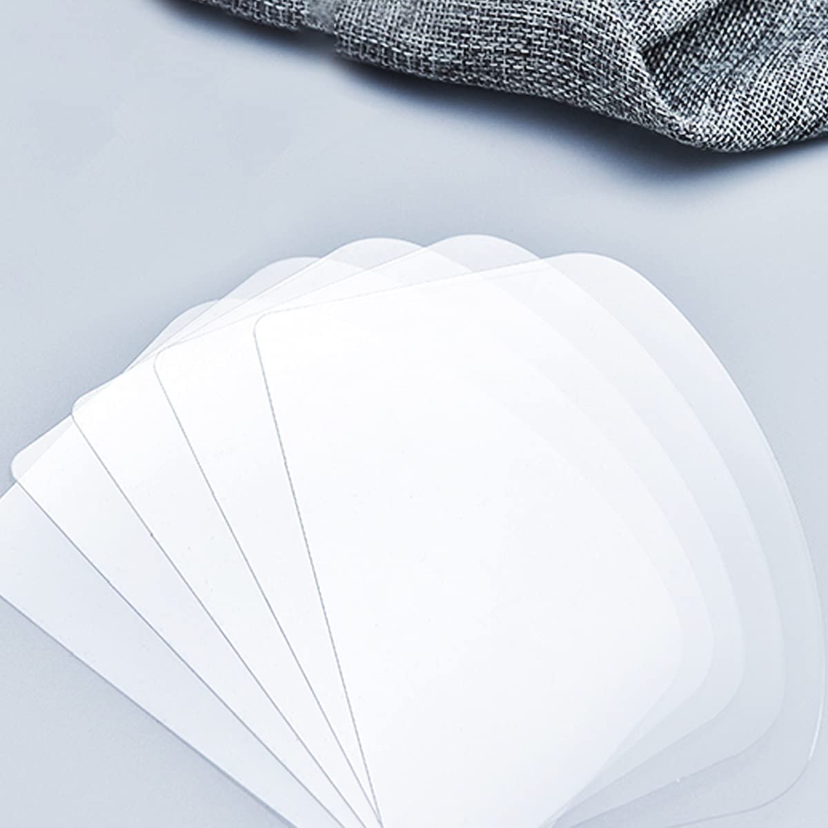 Woohome 50 Pcs Transparent Cake Cream Scraper Plastic Cake Scraper Decorating Clear Icing Comb Contour Decorating Set For Bread