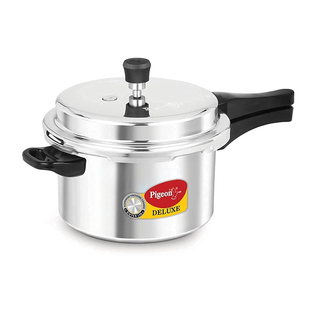 Pigeon Pressure Cooker - 5 Quart - Deluxe Aluminum Outer Lid Stovetop & Induction - Cook delicious food in less time: soups, ric