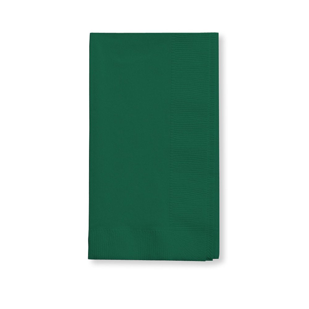 Creative Converting Touch Of Color 100 Count 2-Ply Paper Dinner Napkins, Hunter Green , 16'' X 16'' - 273124