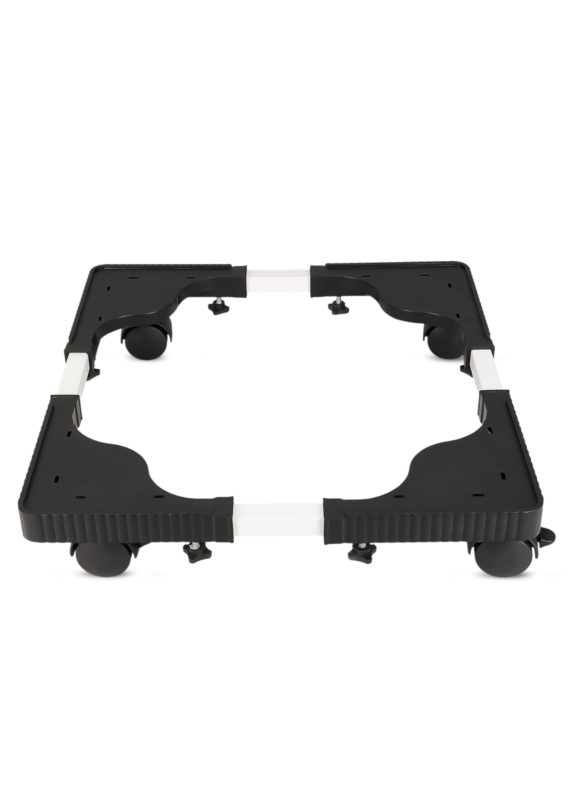 Shop4Ever Adjustable Appliance Stand For Washing Machine, Refrigerator, Dishwasher, Etc | Heavy Duty Base With Wheels, Holds Up 