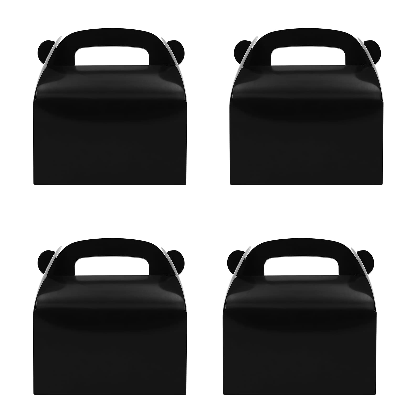 Oletx 30-Pack Black Party Favor Treat Boxes, Goodie Boxes, Gable Paper Gift Boxes With Handles. Perfect For Birthday, Baby Showe