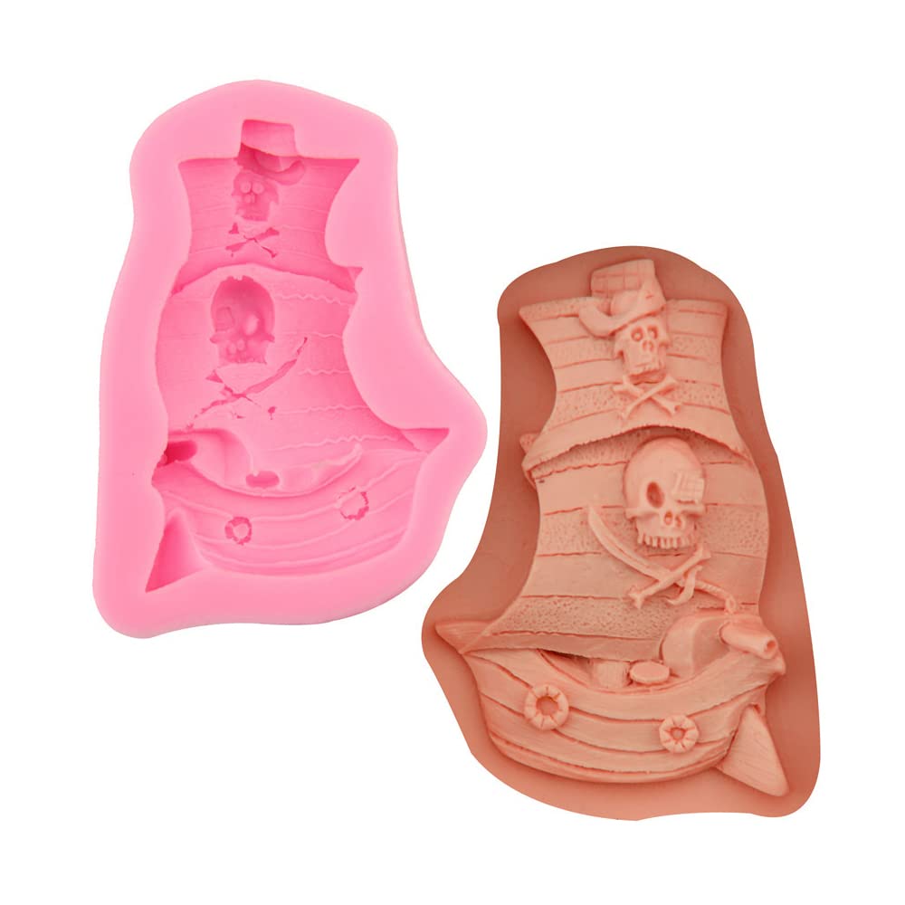 Gulinaza Ship Series Silicone Molds For Diy Cake Fondant Biscuit Cookies Sugar Pudding Chocolate Hard Candies Dessert Decor Sail