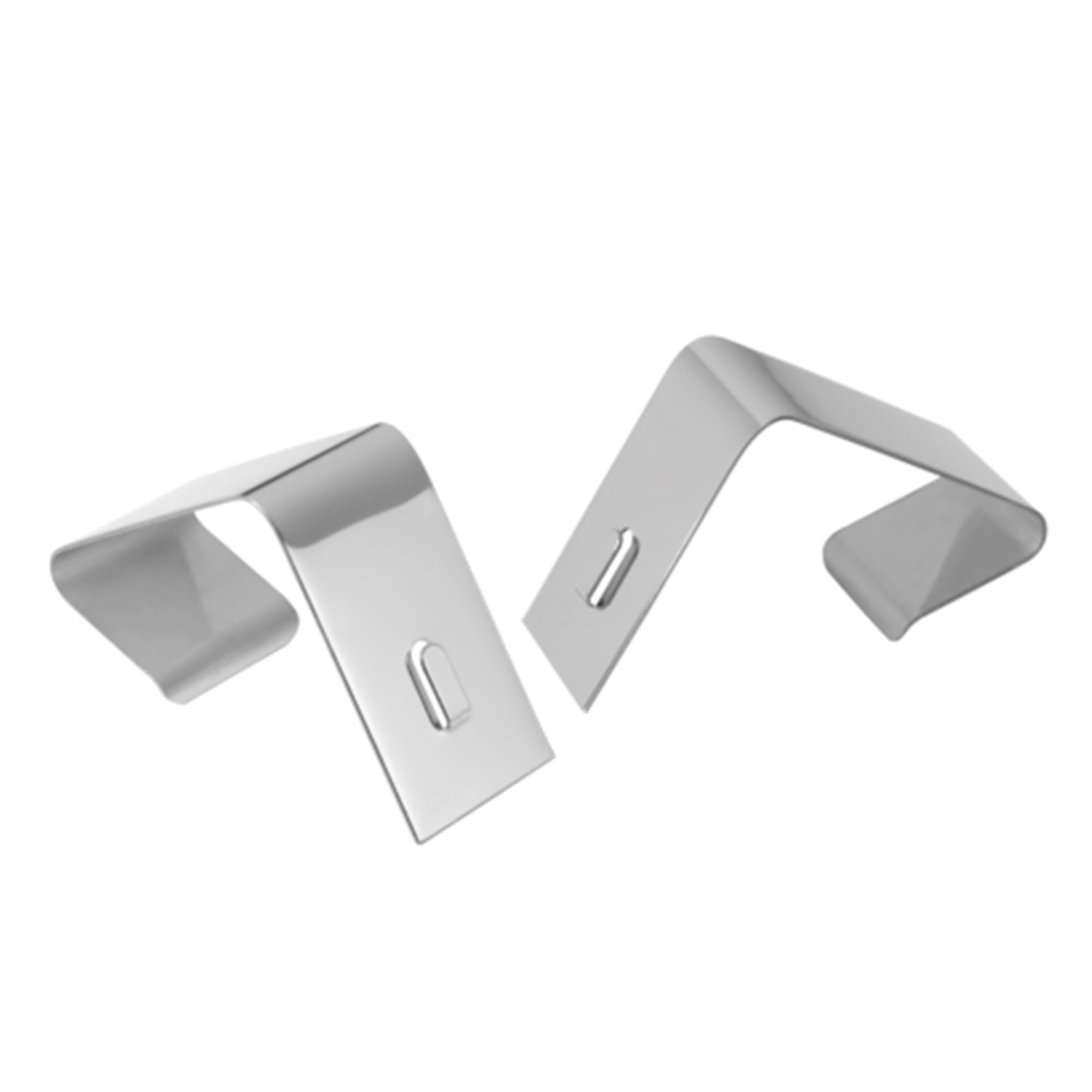 Quartet Flexible Metal Cubicle Hangers, For 1.5'' To 2.5'' Thick Partition Walls, Silver, 2/Set