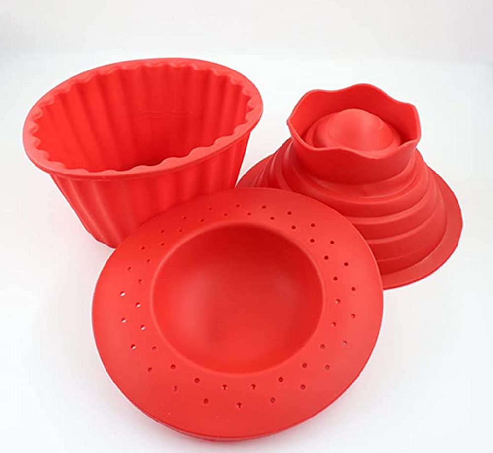 Jynhoor Giant Cupcake Molds,Dishwasher Safe Big Top Silicone Cupcake Molds,Non-Stick Jumbo Caupcake Bake Sets For Easy Cake Deco