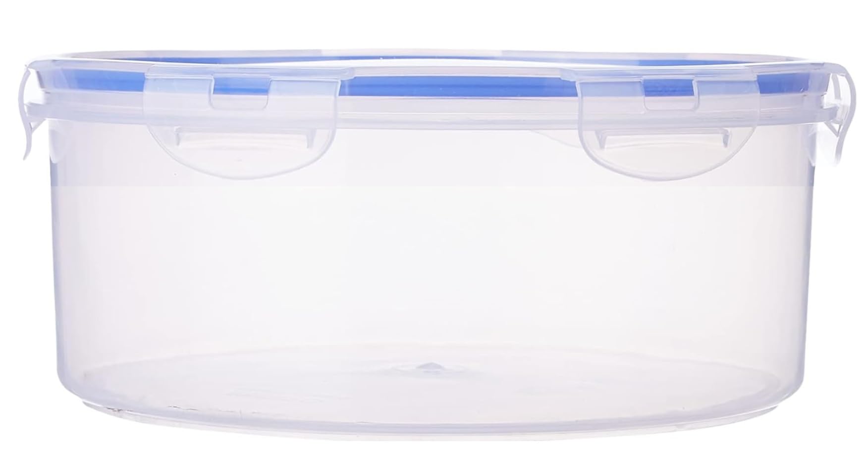 Antorn Round Airtight Container, Plastic Large Fridge Storage Containers, Leakproof Round Containers  (4500Ml),Transparent