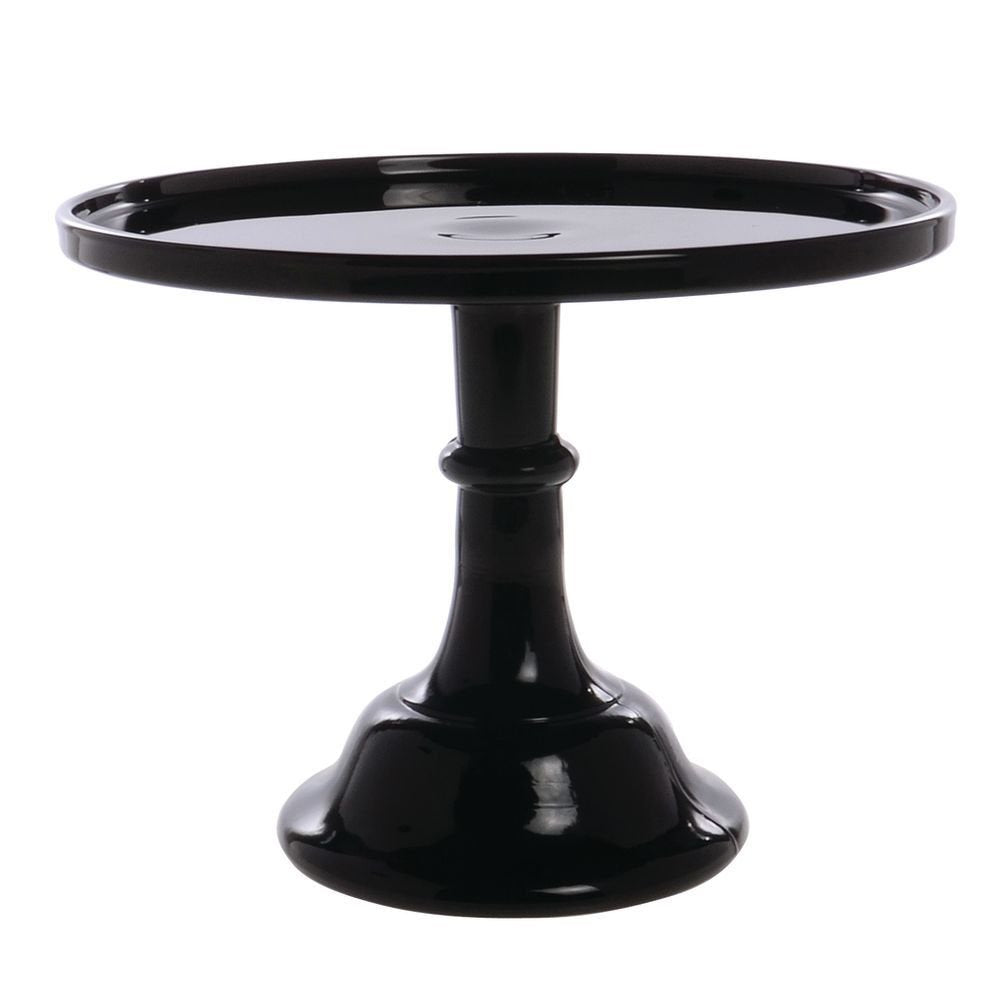 Mosser Glass Black Raspberry 10 Inch Cake Plate