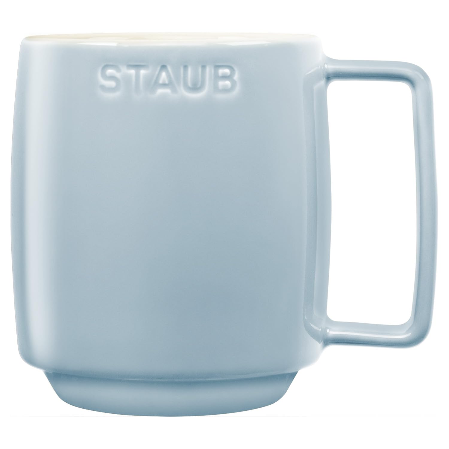 STAUB Light Blue Ceramic Stacking Mug, 11.8 oz (350 ml), Microwave Safe