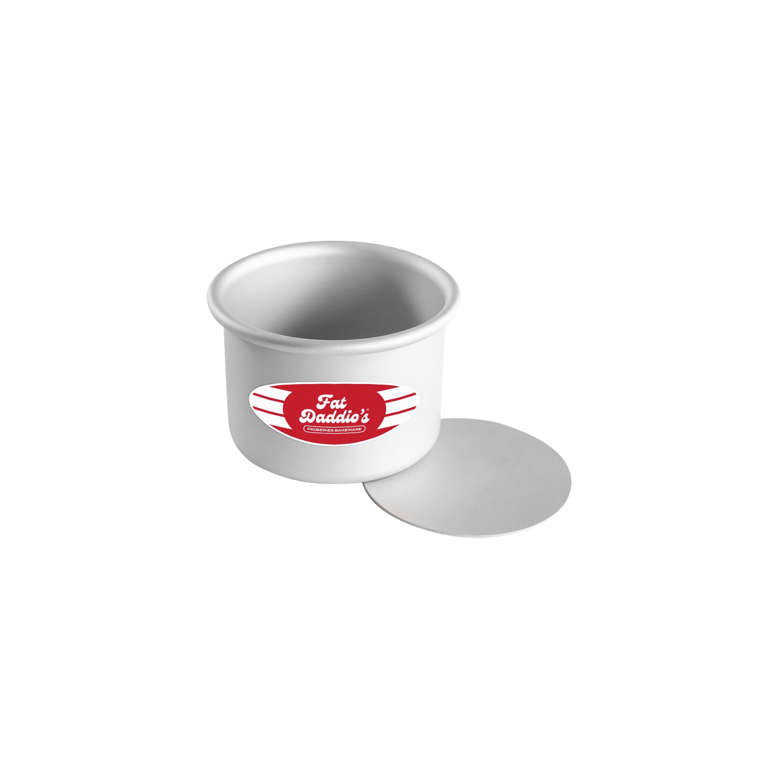Fat Daddios PCC-43 Anodized Aluminum Round Cheesecake Pan, 4 x 3 Inch