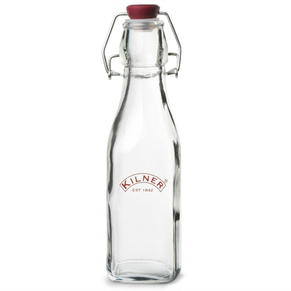 Kilner, 0.25 Litre, Transparent 0025.470 Square Bottle 0.5