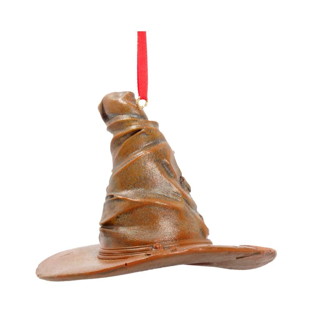 Nemesis Now Officially Licensed Harry Potter Sorting Hat Hanging Ornament, Brown, 9cm