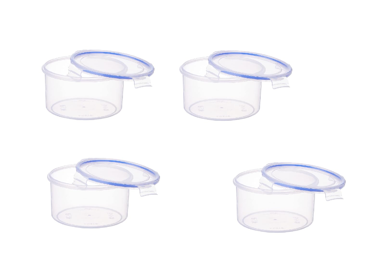 Aristo Lock & Fresh 110 Plastic Storage Container Set Of 41300 Ml,Transparent Clear, Large