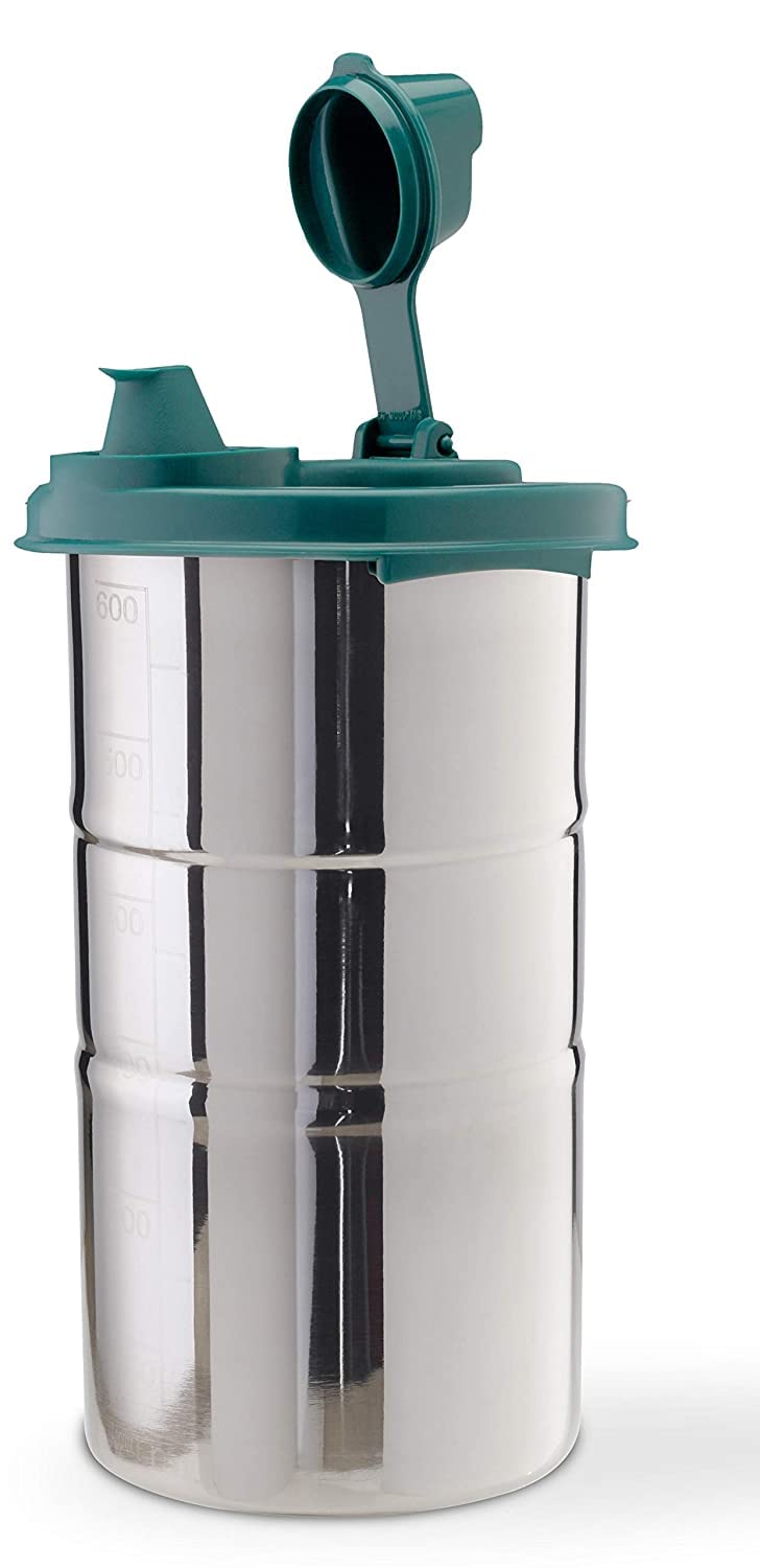 SignoraWare 650 ML Easy Flow Stainless Steel Oil Dispenser Bottle with Lid and Cap | Air-Tight Spill-Proof | Food Grade Pourer D