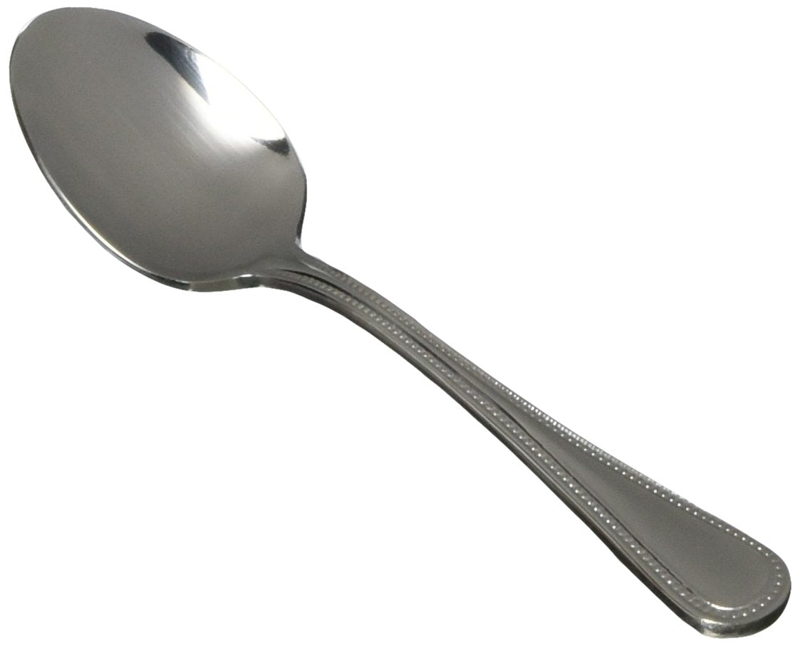 Winco Deluxe Pearl 12-Piece Demitasse Spoon Set, 18-8 Stainless Steel