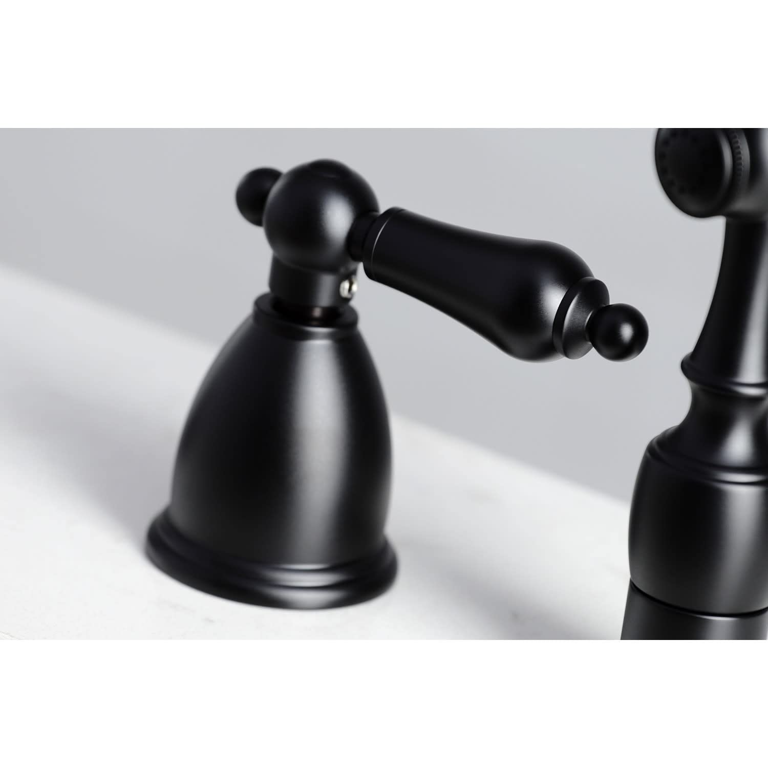Kingston Brass Kb1795Albs Widespread Kitchen Faucet, Oil Rubbed Bronze