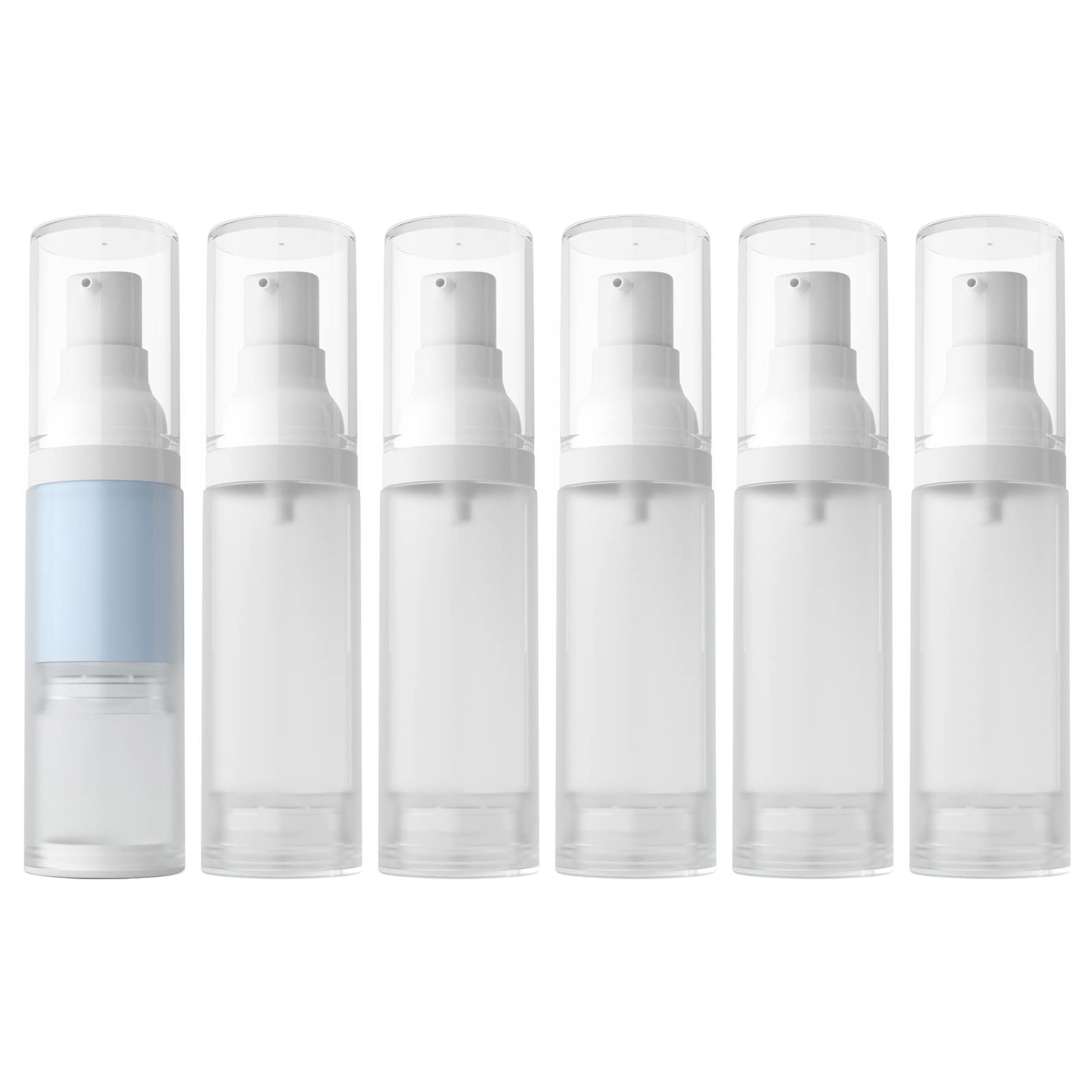 Longway 1Oz 30Ml Airless Cosmetic Cream Pump Bottle Travel Size Dispenser Refillable Containers/Foundation Travel Pump Bottle Fo