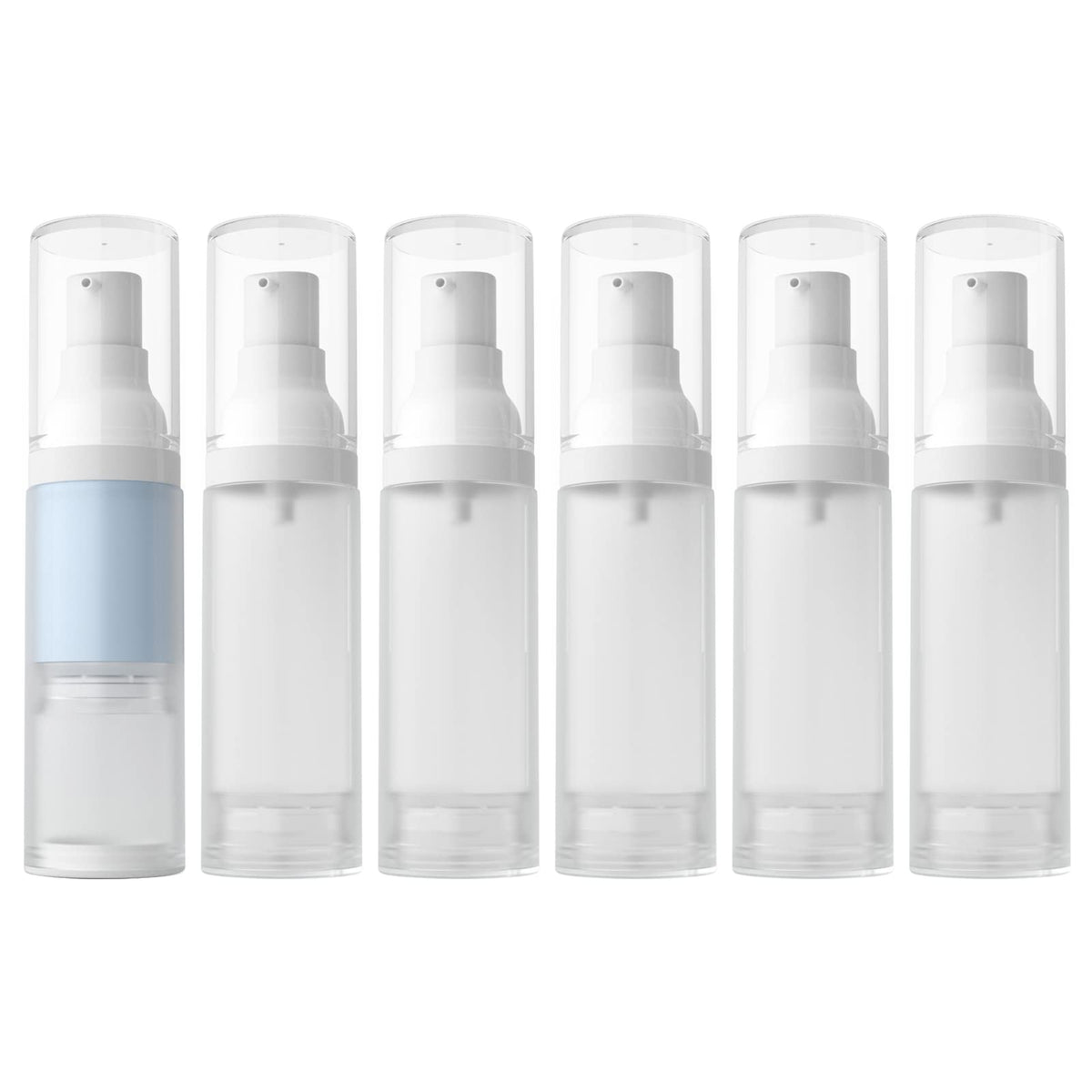 Longway 1Oz 30Ml Airless Cosmetic Cream Pump Bottle Travel Size Dispenser Refillable Containers/Foundation Travel Pump Bottle Fo