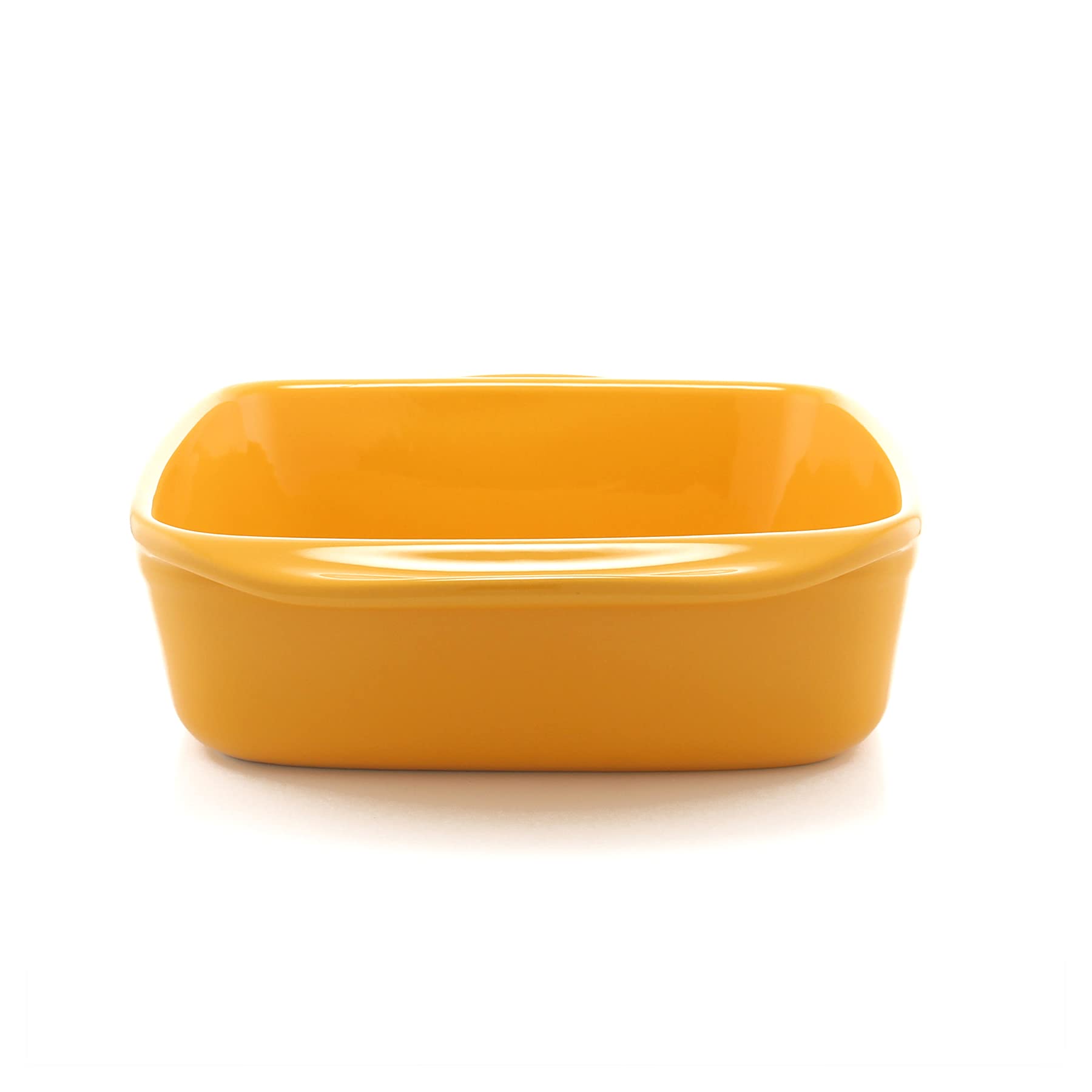 Chantal Classic Ceramic Baker, 2 Quart, Marigold, 8'' Sq Baker (93A-Sq20 My)