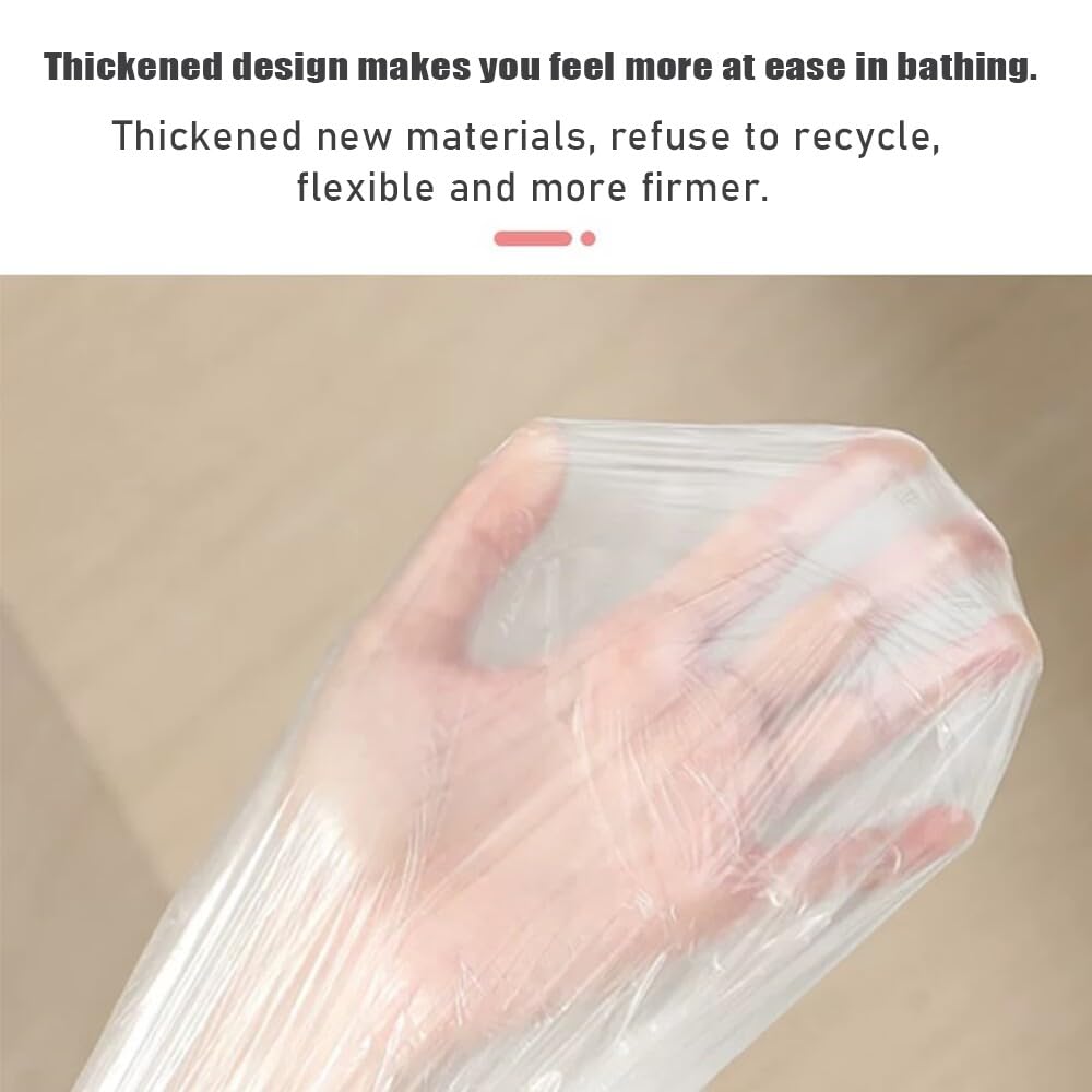 Healcity 10 Pack Disposable Bathtub Cover Liner, Perfect For Christmas Birthday, Large Bathtub Liner Plastic Bag For Salon, Hous