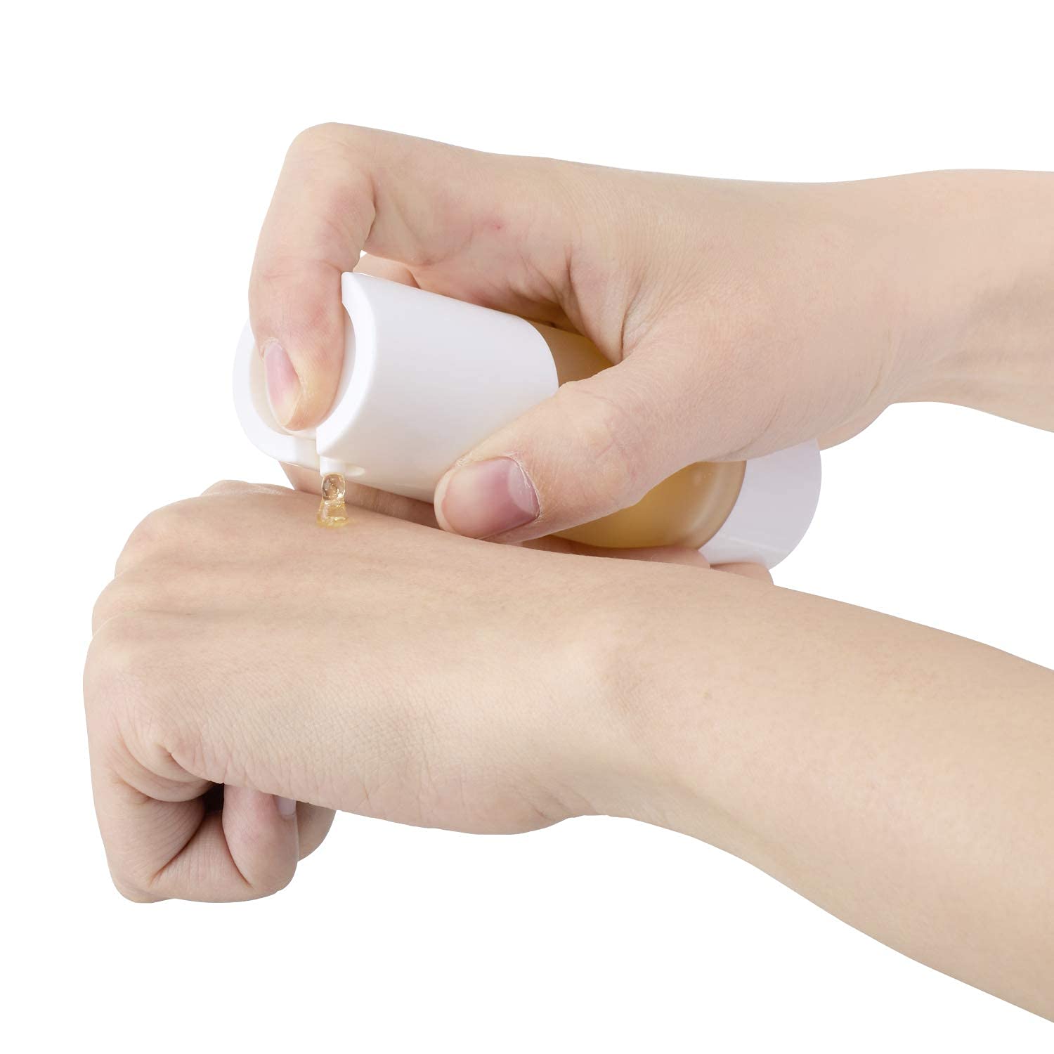 Longway 1.7 Oz (50Ml) Empty Refillable Airless Pump Bottle,Travel Foundation Containers,Airless Cosmetic Pump Bottle For Hand Sa