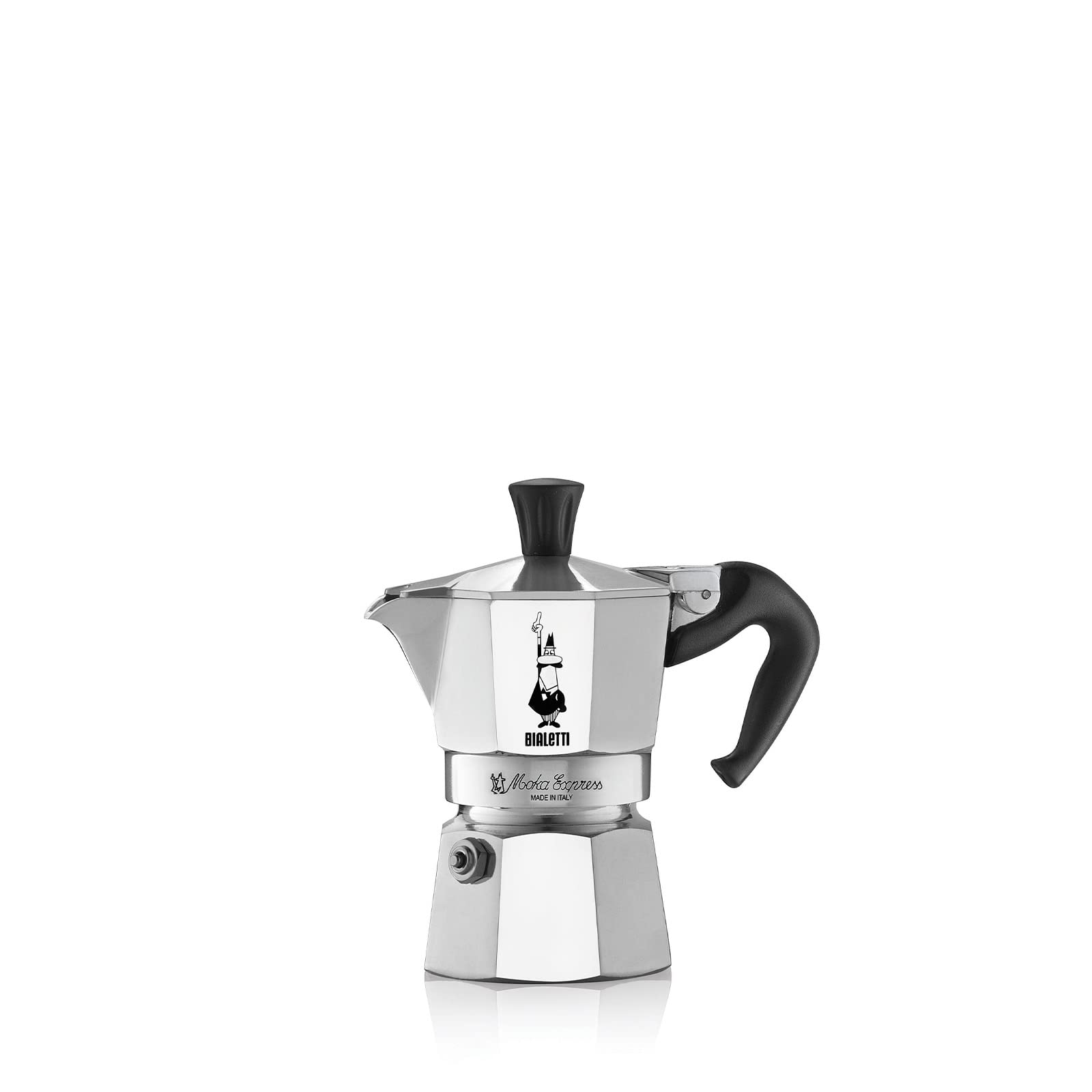 Bialetti Moka Express Export Espresso Maker,90 Ml, Silver
