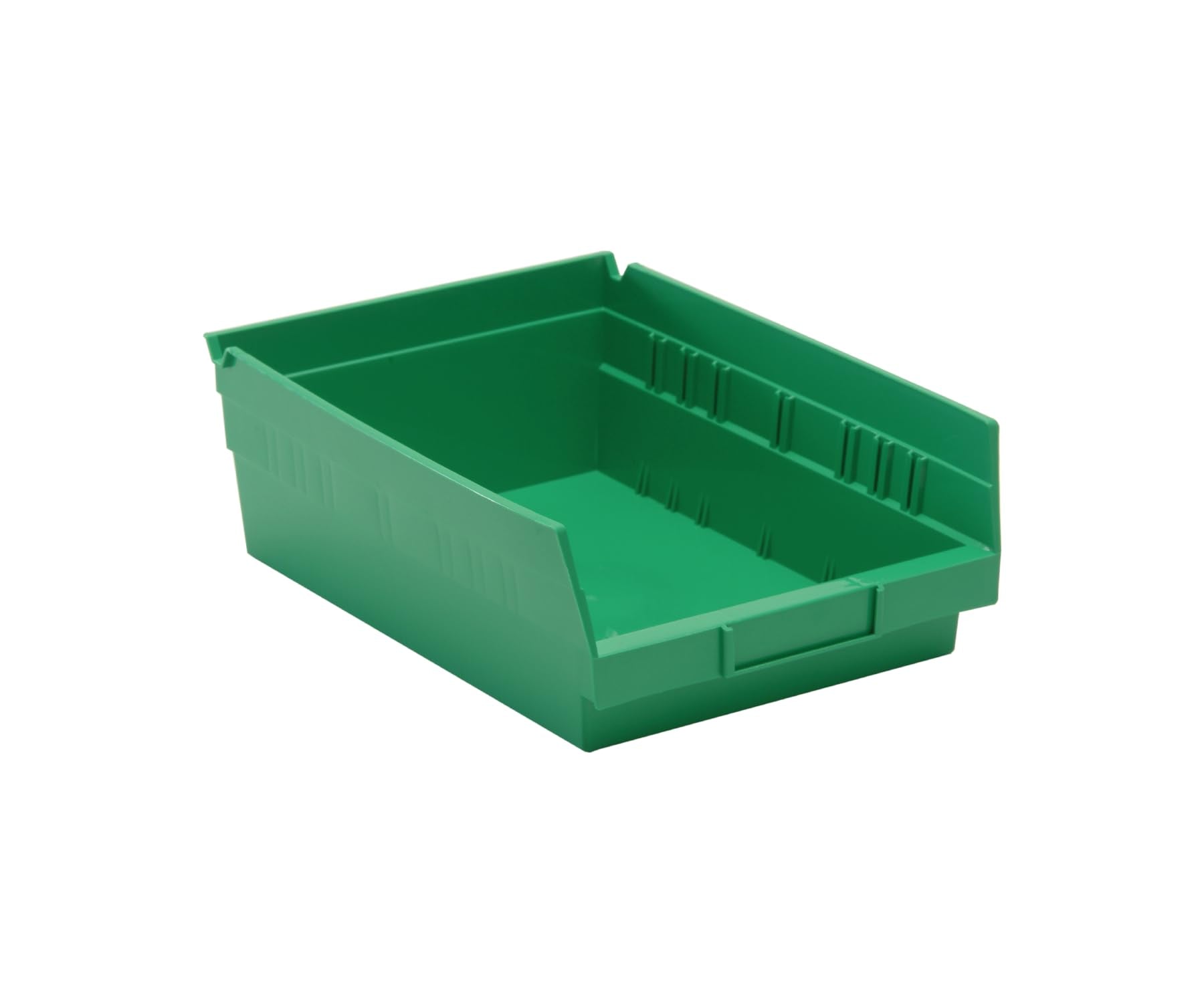 Quantum Storage Systems Qsb107Gn 20-Pack 4'' Hanging Plastic Shelf Bin Storage Containers, 11-5/8'' X 8-3/8'' X 4'' , Green