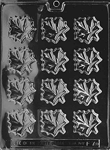Grandmama'S Goodies F078 Maple Leaves Chocolate Candy Soap Mold With Exclusive Molding Instructions