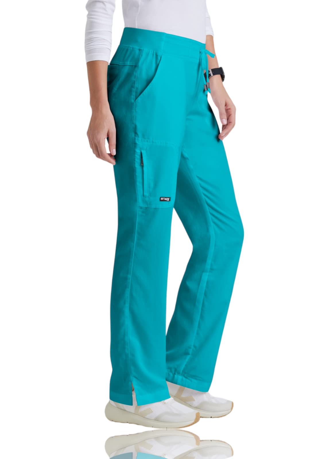 Greys Anatomy 4277 Womens Straight Leg Pant (Teal, 5X-Large)