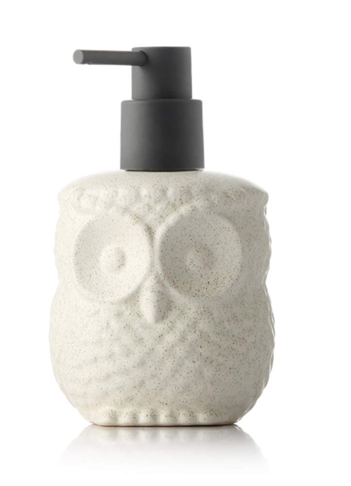 Mathew O Ceramics Owl Shape Soap Dispenser Soap Bottle Lotion Bottle With Pump