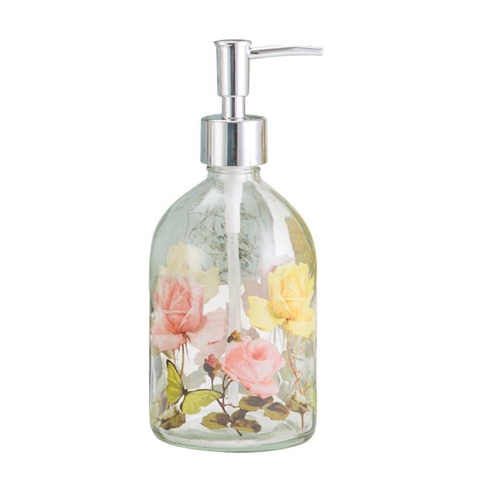 Glass Soap Dispenser Bottle With Pump,Refillable Liquid Hand Soap Dispenser For Bathroom, Kitchen Soap Dispenser 17 Oz