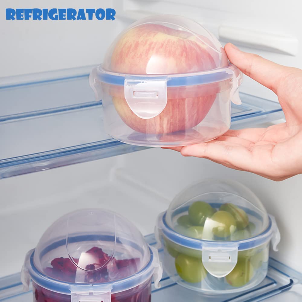 Ayccnh 2 Pack Onion Storage Container And Tomato Lemon Apple Produce Saver Holder, Portable Fruit And Vegetable Food Storage Kee