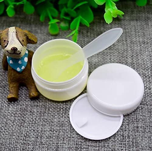 Ericotry 6Pcs White Plastic Jar With Dome Lid 8 Oz (250G) Refillable Make-Up Cosmetic Jars Empty Face Cream Lotion Storage Conta