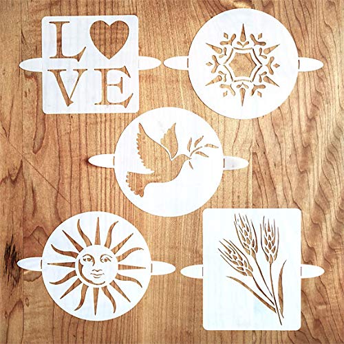 Breadtopia Bread Stencils (Set Of 5) Decoration For Breads, Cakes, And Pies