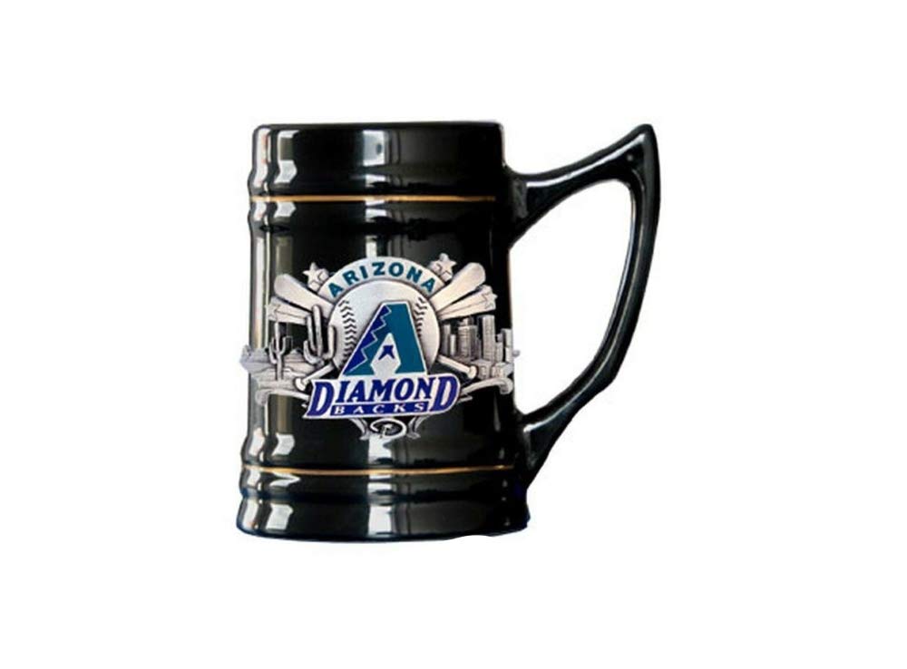 Siskiyou Gifts Mlb Arizona Diamondbacks Steinstein 18Oz Black, Team Colors, One Size