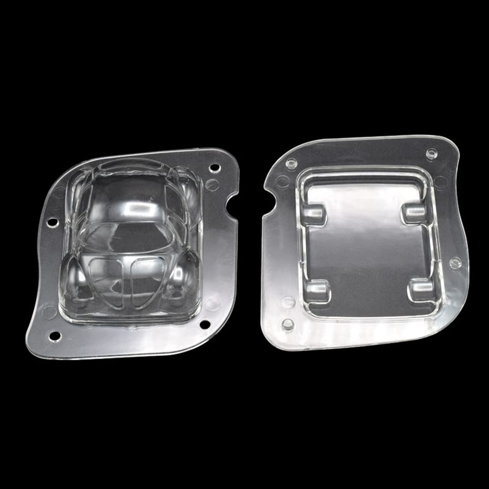 Tuke 5.5'' 3D Car Shaped Polycarbonate Chocolate Mold Hard Poly-Carbonate Candy Mold 3D Car Chocolate Mould